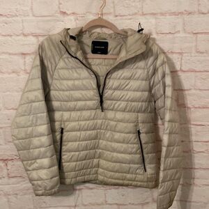 Everlane half-zip hooded puffer jacket